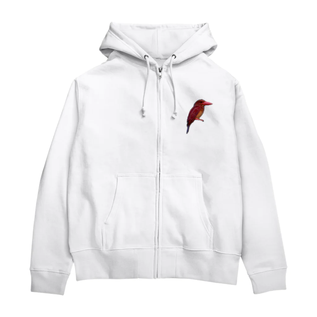 南ぬ楽園「ぱいぬらくえん」のミンサーリュウキュウアカショウビン Zip Hoodie