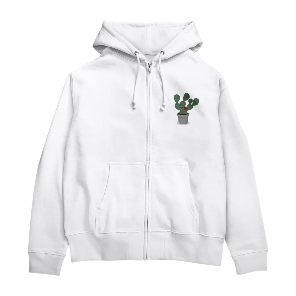 A Tのウチワサボテン Zip Hoodie