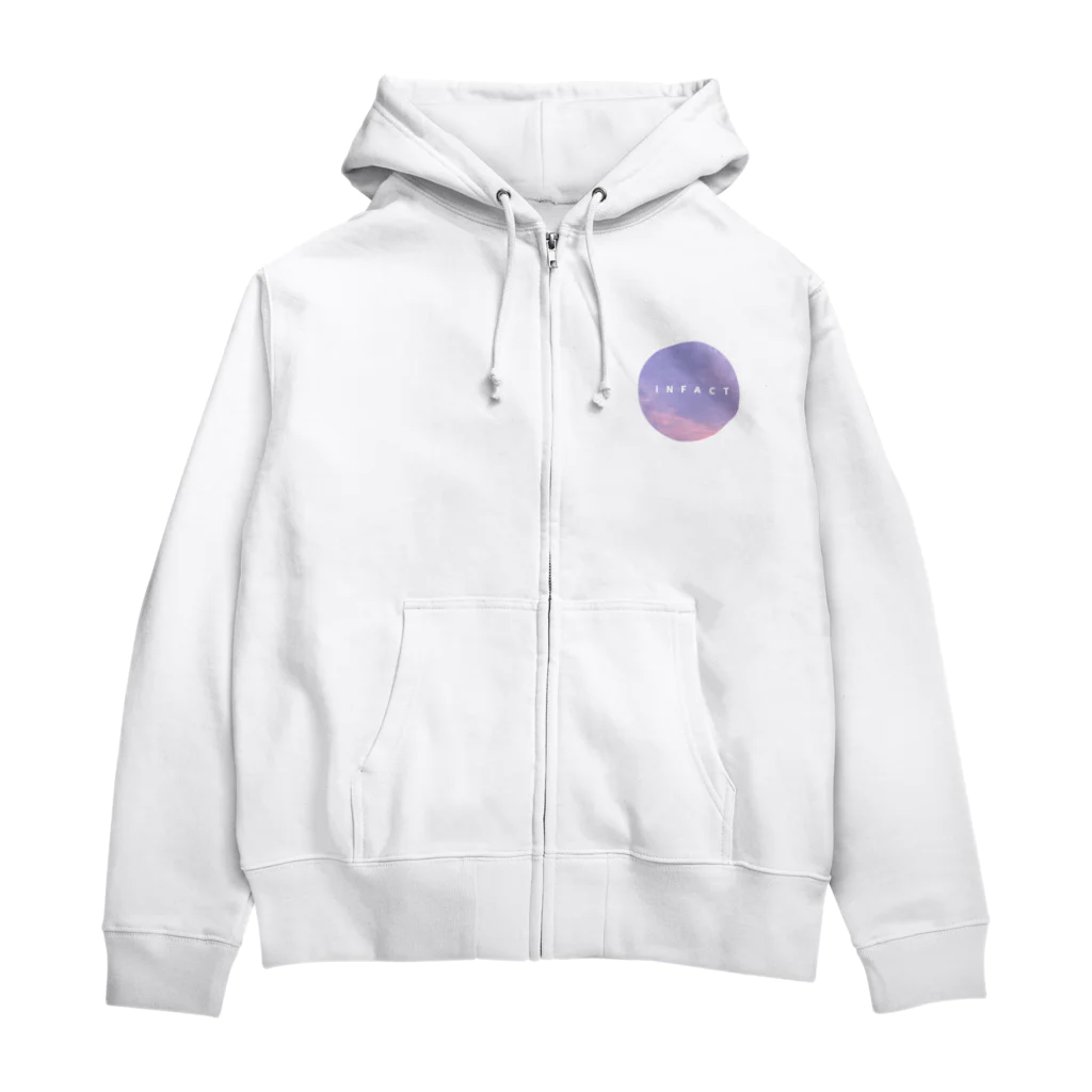 ﾕﾕのロゴ Zip Hoodie