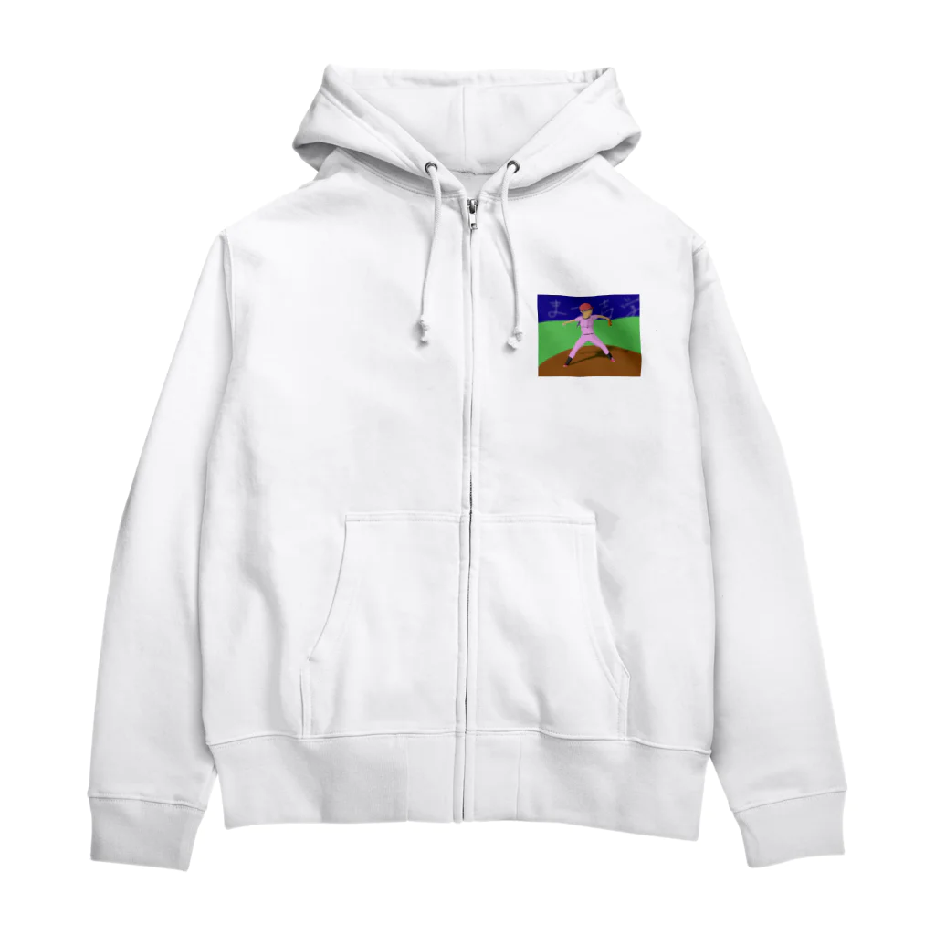 まっちゃん屋のまつ吉学園女子野球部 Zip Hoodie