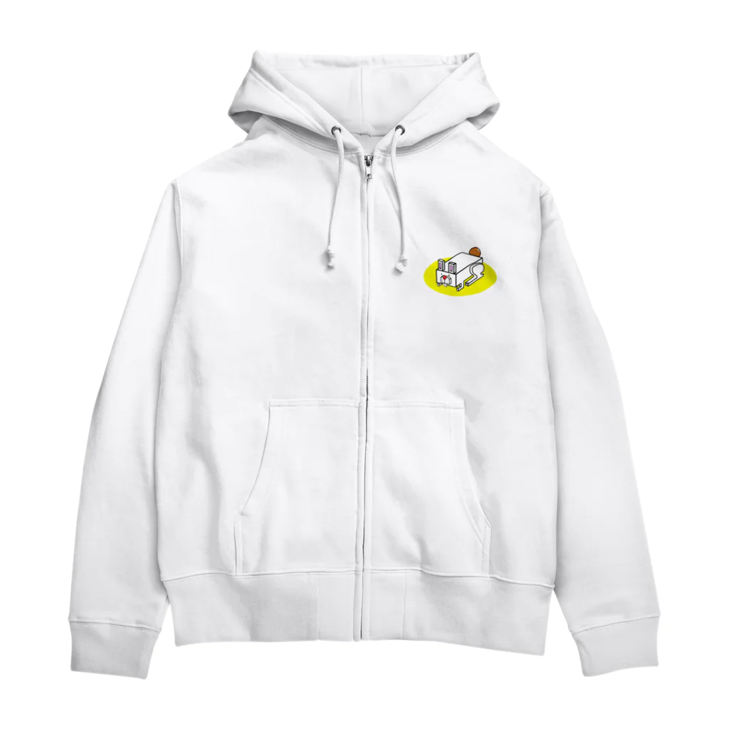 KATSU工房のハコうさぎ Zip Hoodie