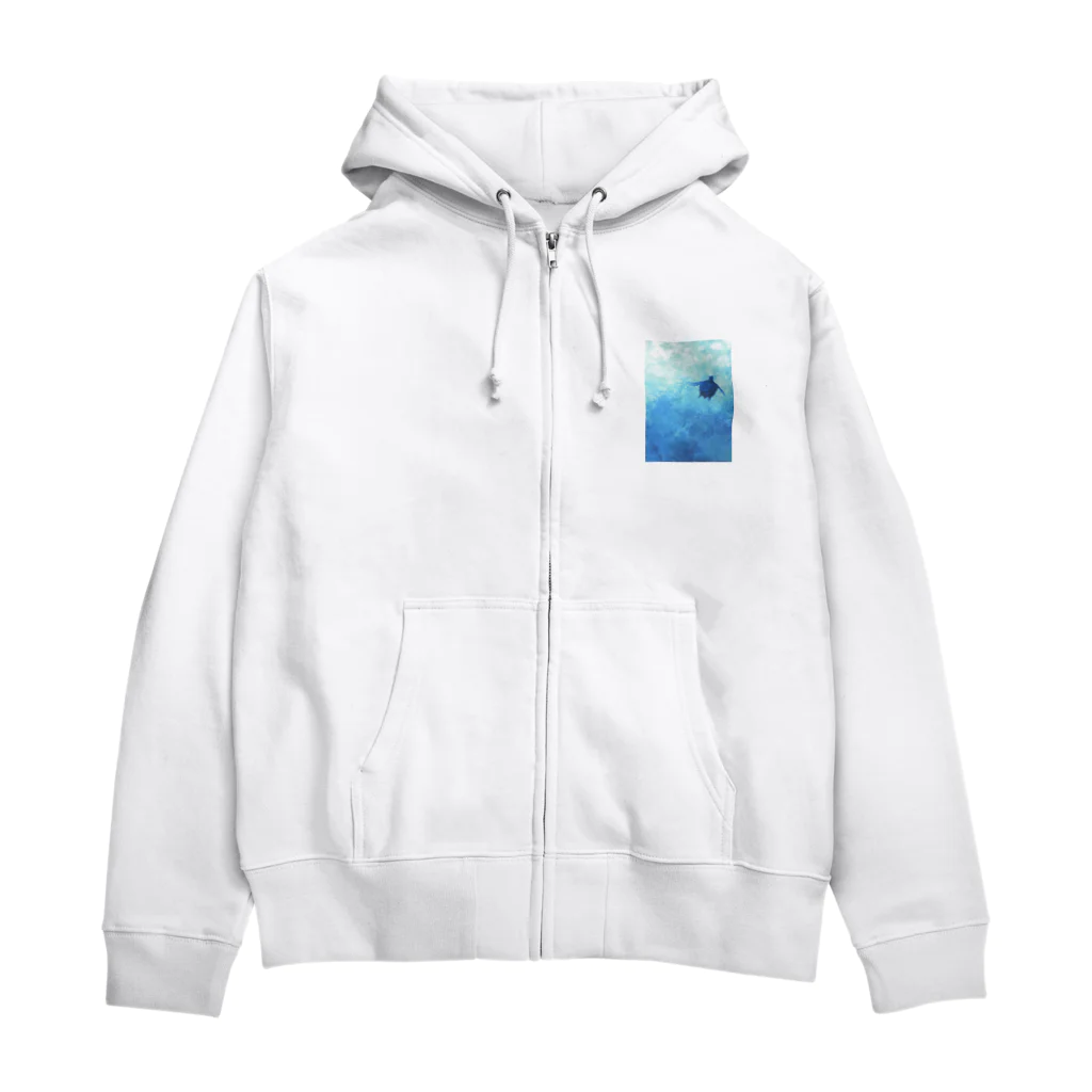 okanoxnekoの楽園　うみがめ Zip Hoodie