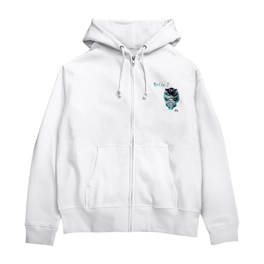 Relic7のRelic 7　二角鬼スカル Zip Hoodie