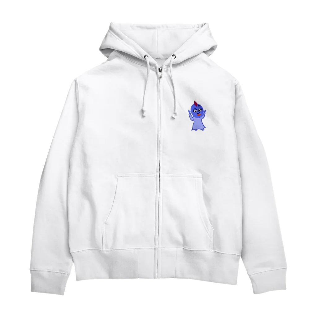 お散歩チキンのべびたっぴ（隠キャ） Zip Hoodie