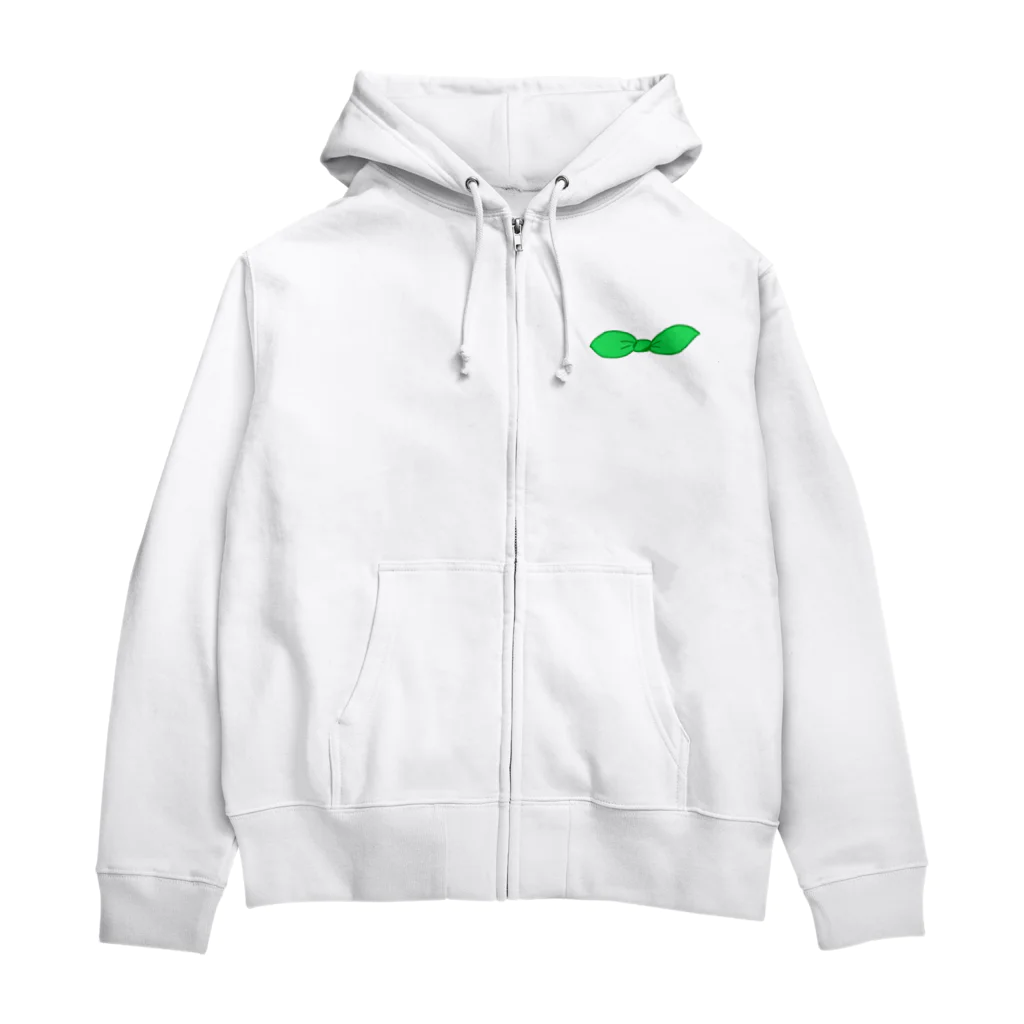 みーこ[ハンドメイド]のみどりぼんアイテム Zip Hoodie