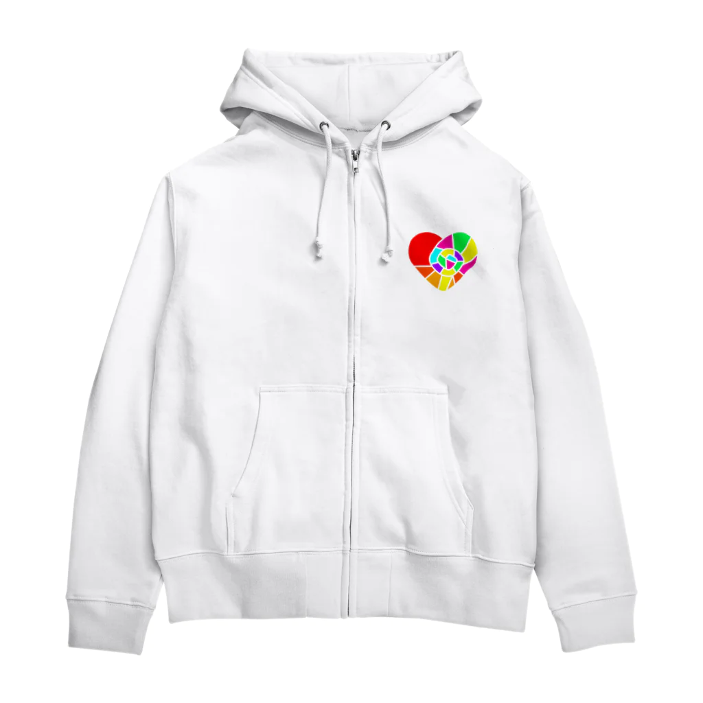 kenzyのアートなハート Zip Hoodie