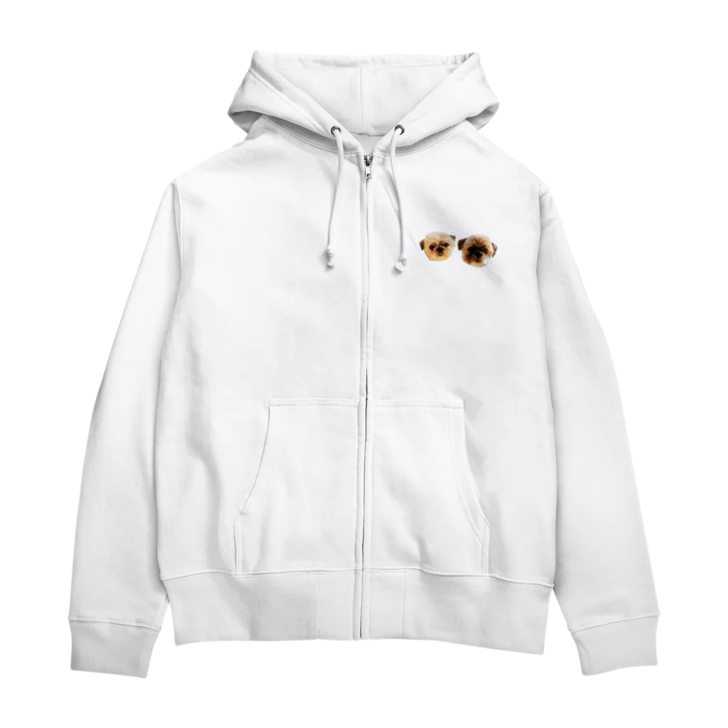 Kumibarcalow_のももとくるみ Zip Hoodie