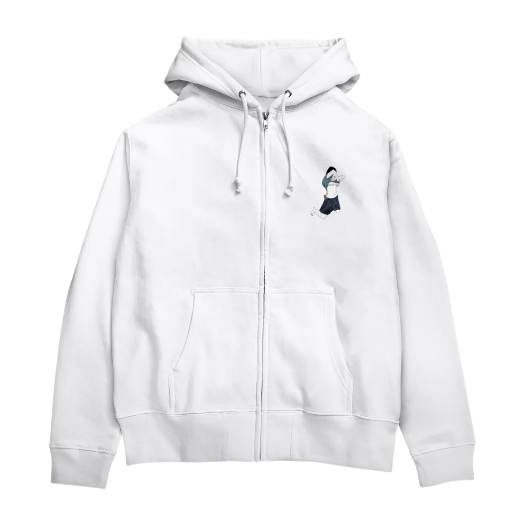 可愛い女の子職人vent4444の下乳 Zip Hoodie