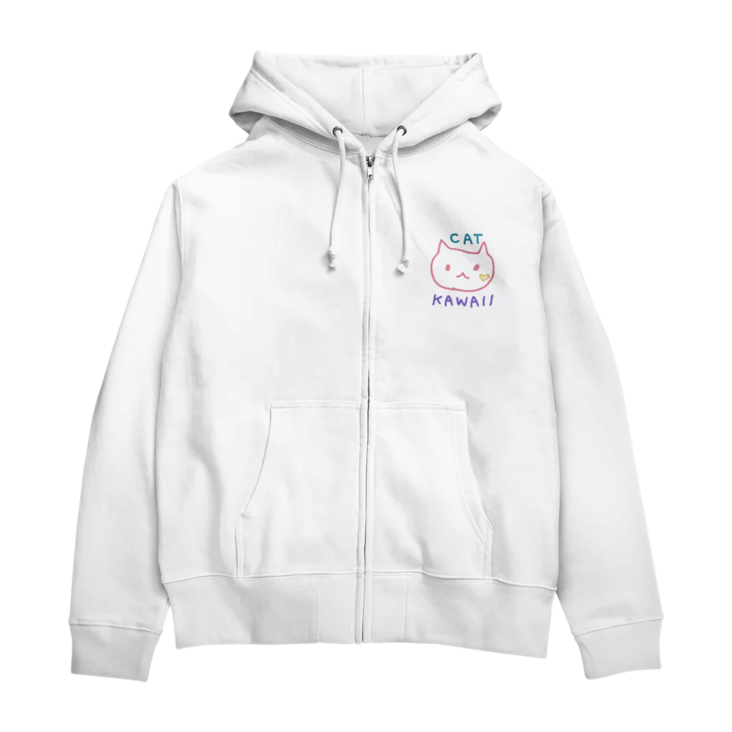 aice07のねこかわいい Zip Hoodie