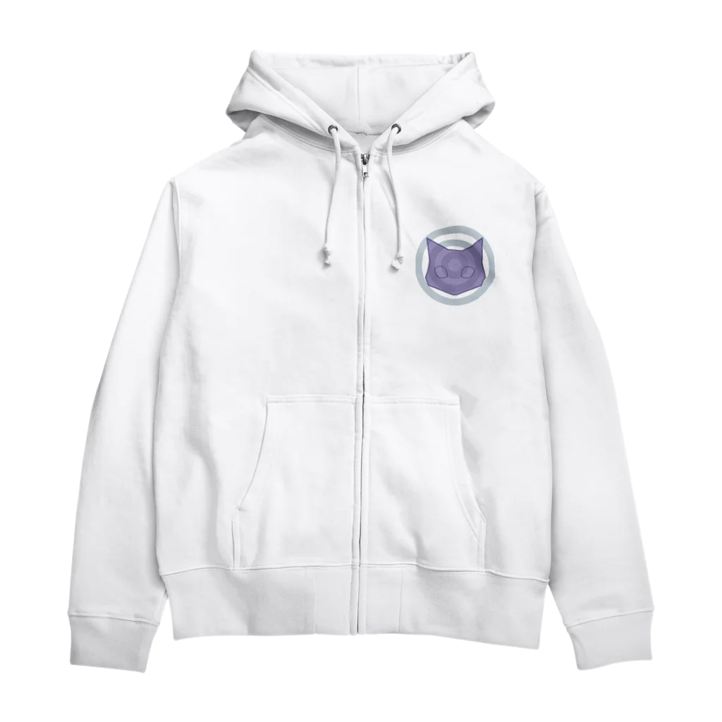 ヨクつくるのネコちゃんチャート Zip Hoodie