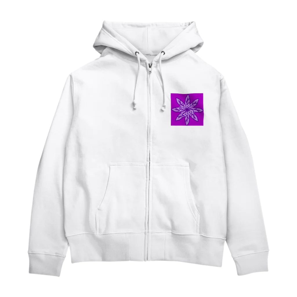 HAKOCHINのPurple Leaves Zip Hoodie