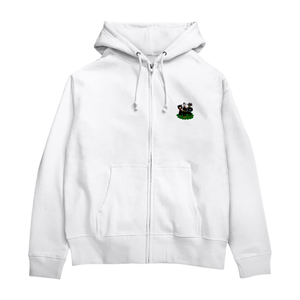 黒宮　望美のねこねこ集合！ Zip Hoodie