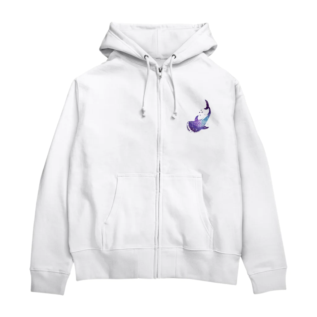 松里のアマノガワジンベイザメ Zip Hoodie