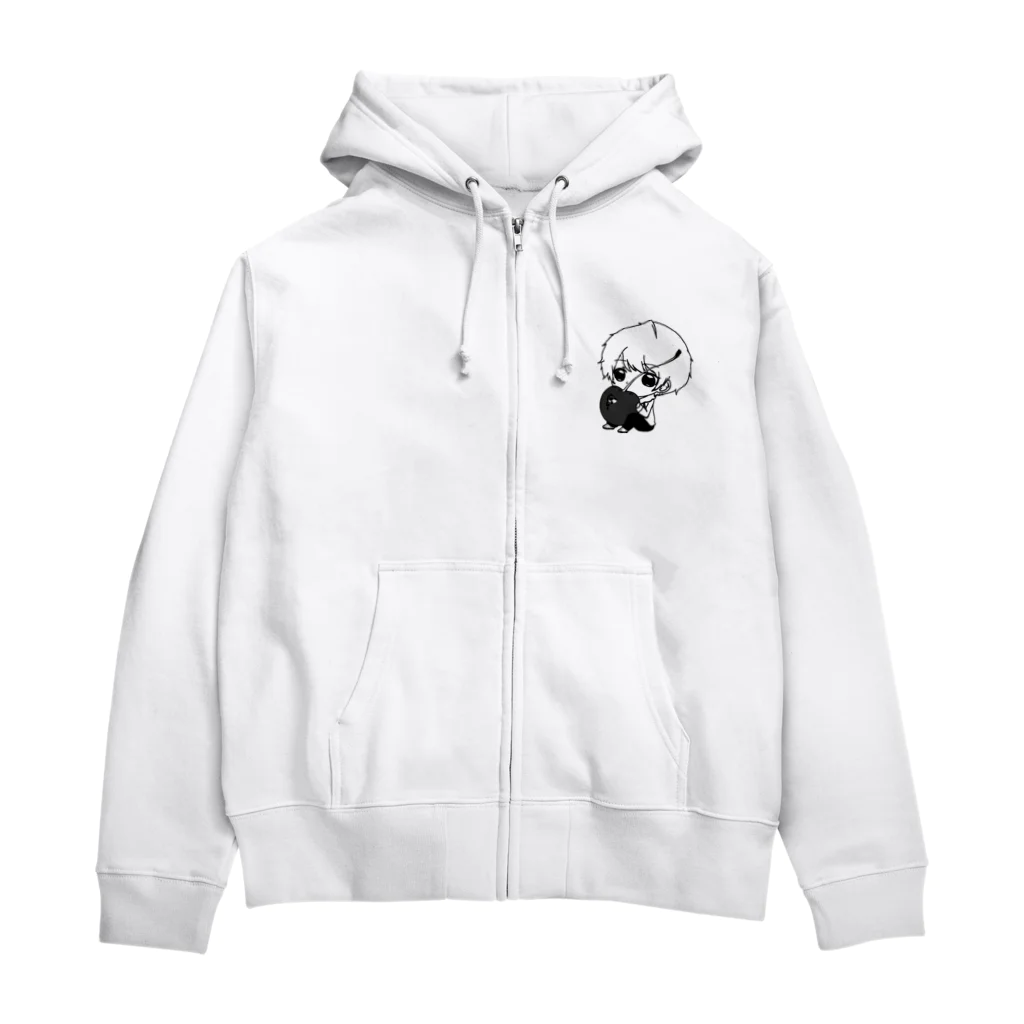 sawa-zu-gamesのサワーズgames シルエット Zip Hoodie