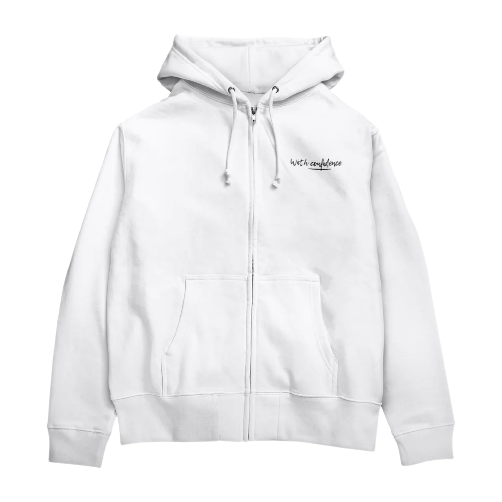 with confidenceのwithconfidence inジップパーカー Zip Hoodie