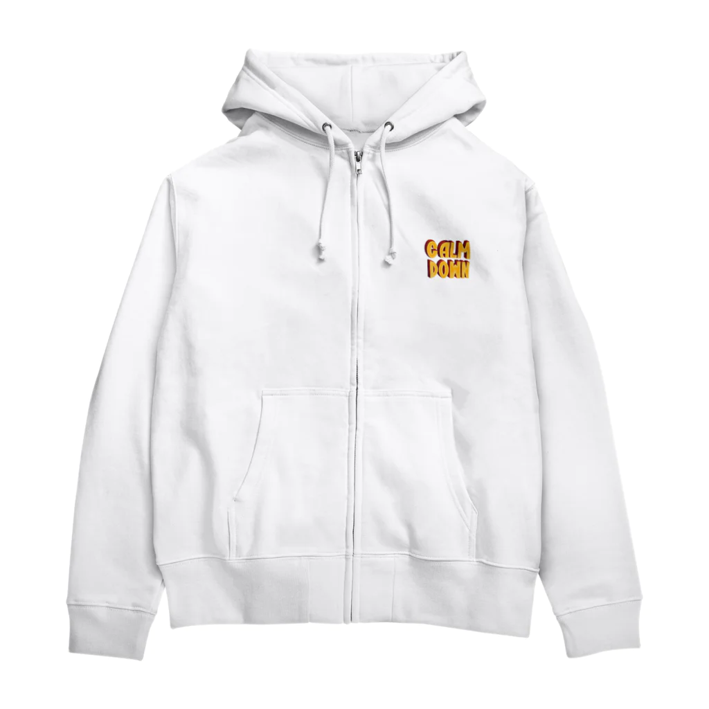 The ink and bottleのCalm down  Zip Hoodie