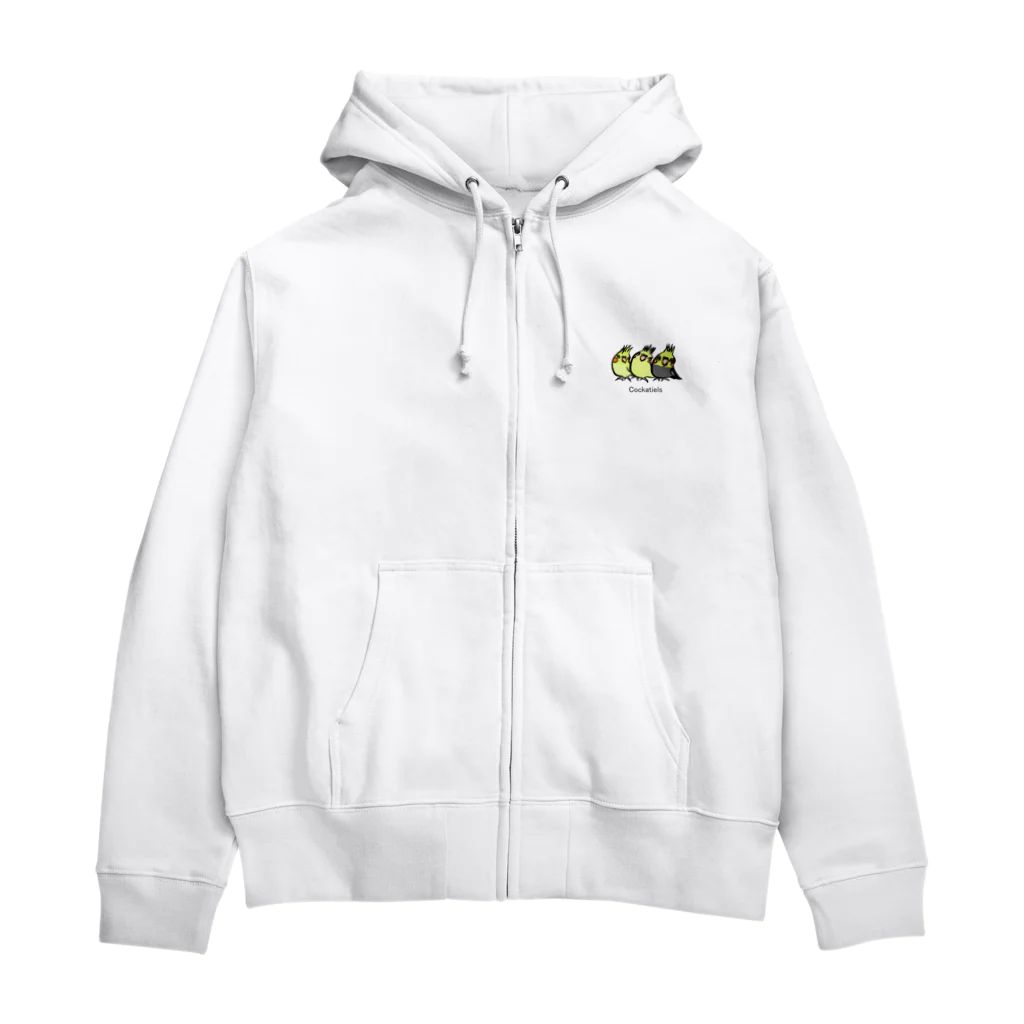 Mitsu-ZoのCockatiels Zip Hoodie