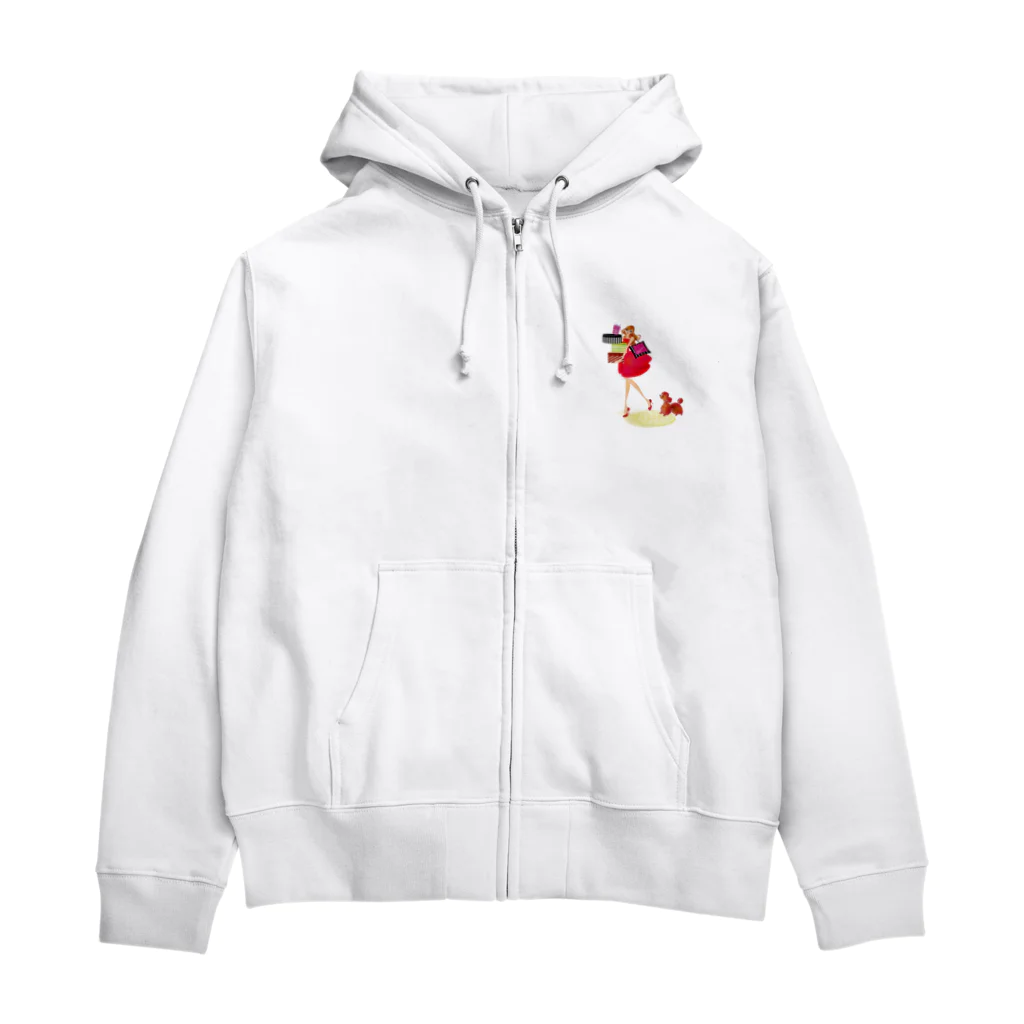 ほんだののか　OnlineShopのLady＆Poodle Zip Hoodie