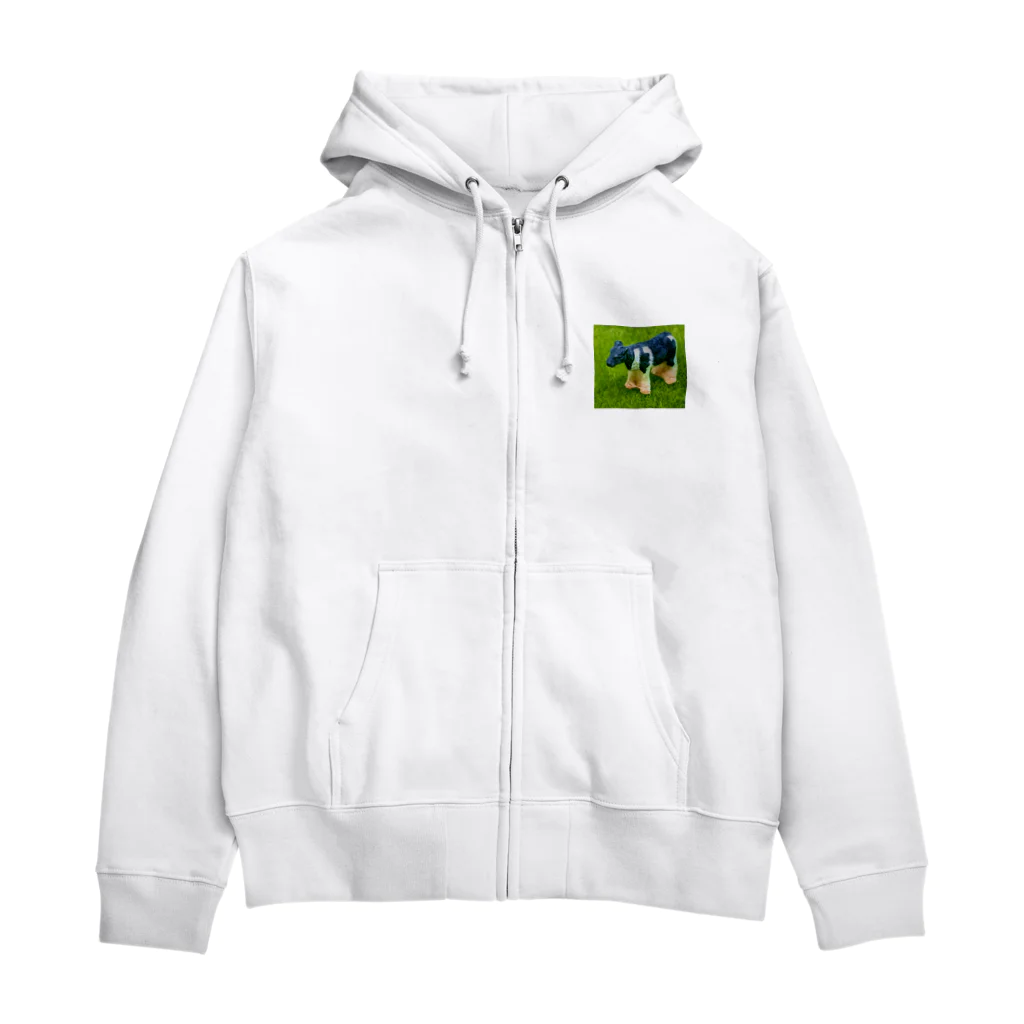 コナカマ通販SUZURI支店のCOW-2021 Zip Hoodie