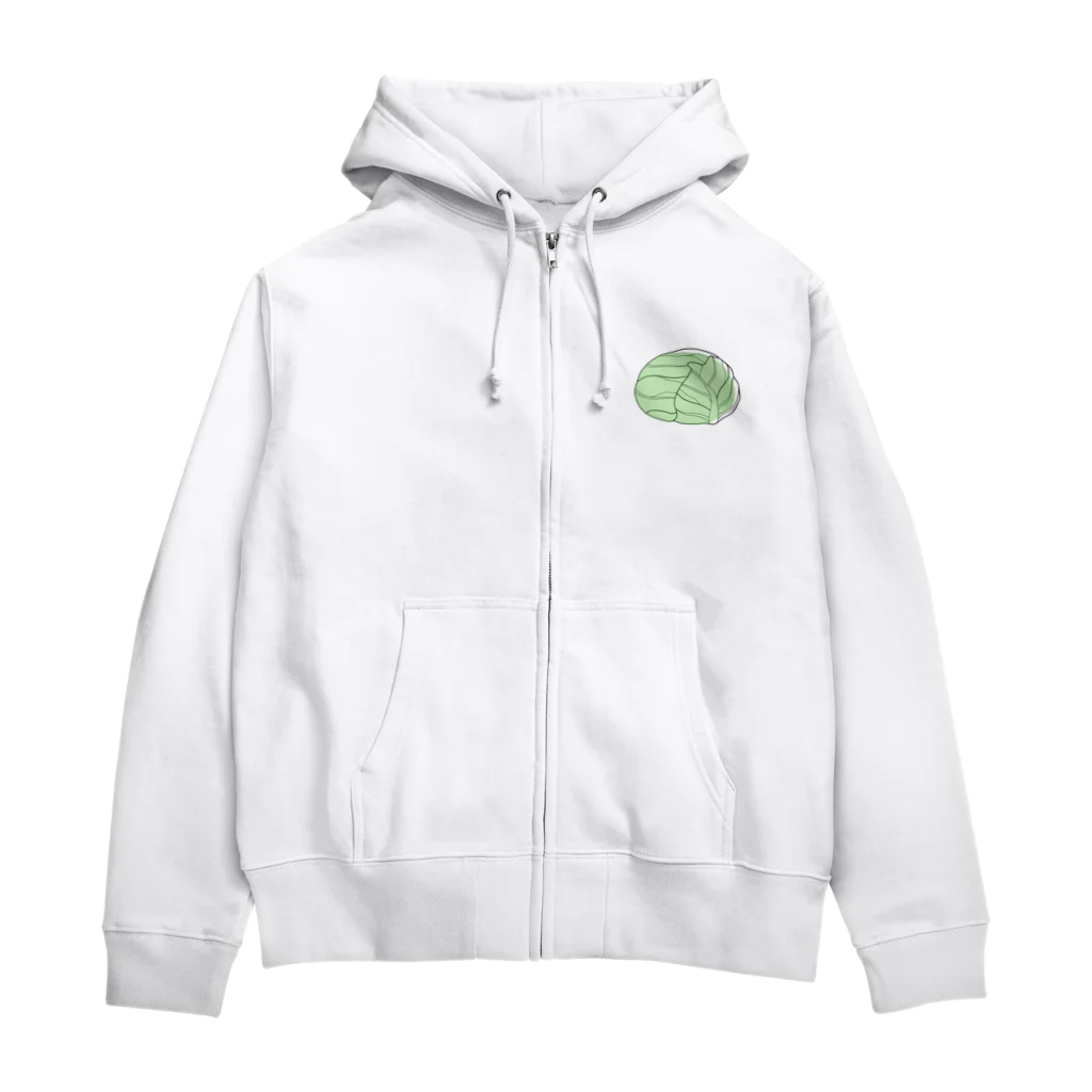 ベジタブルずのキャベツという野菜 Zip Hoodie