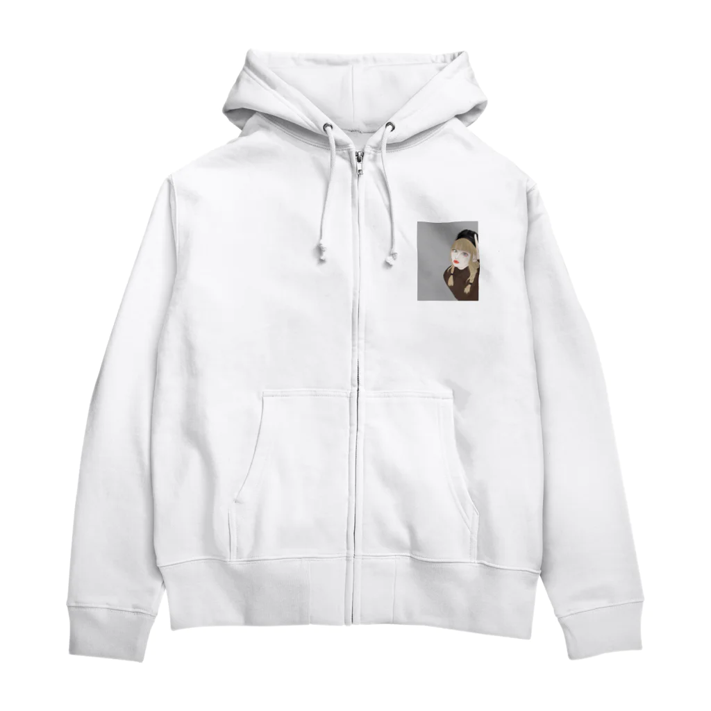 まおの似顔絵 Zip Hoodie