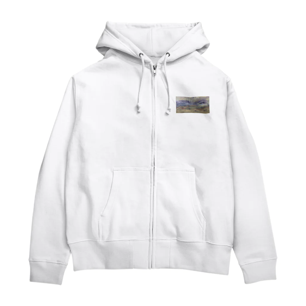 うどんやさんの油絵のやつ Zip Hoodie