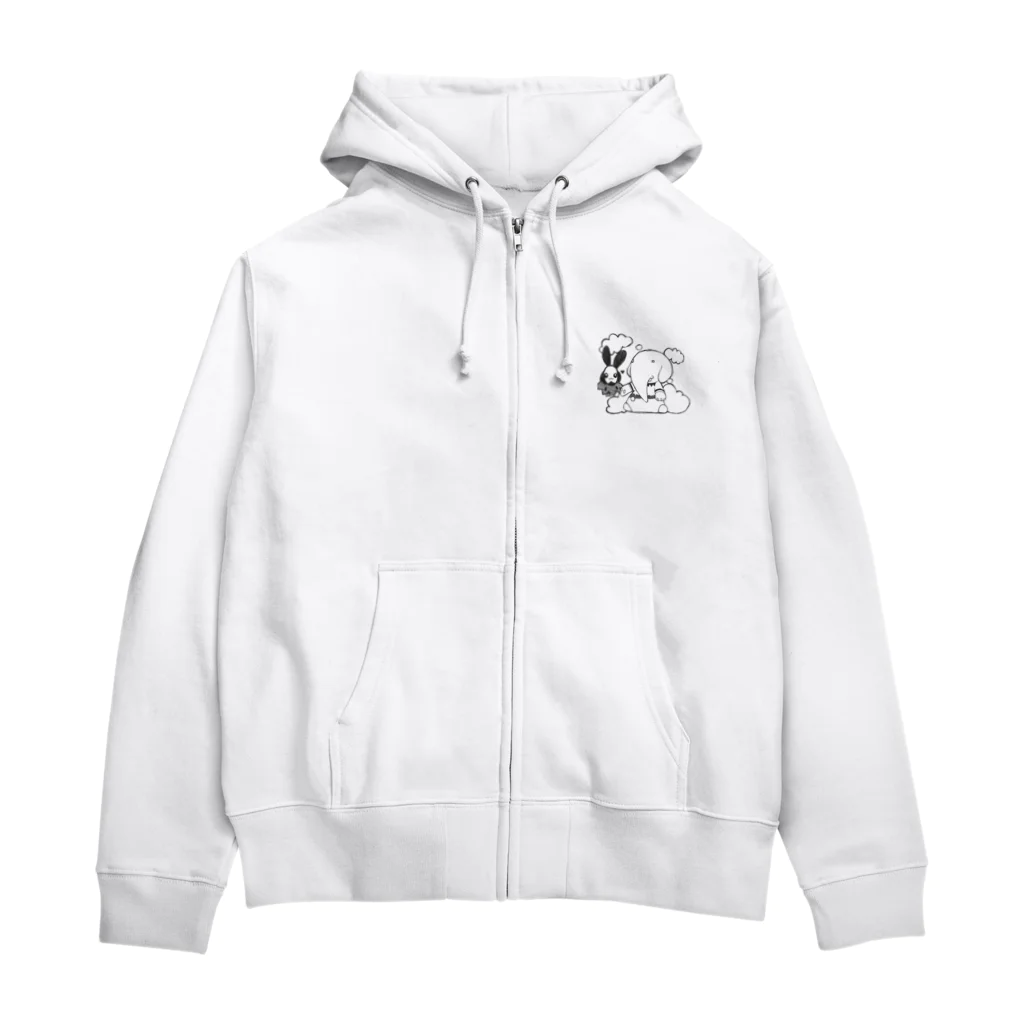 yuringのぱおんくんとうさはねちゃん。 Zip Hoodie