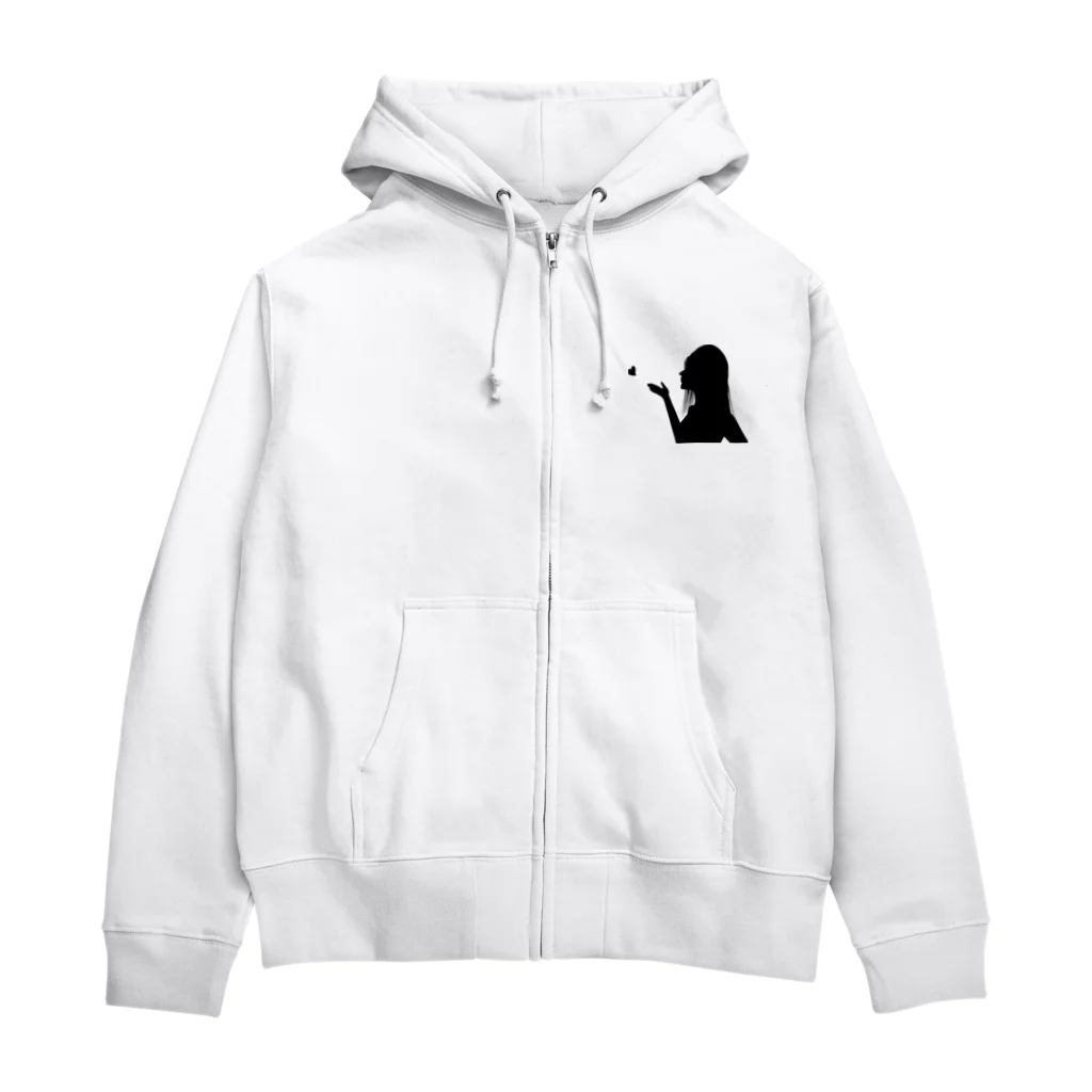 アクセルスタイルの投げキッス Zip Hoodie