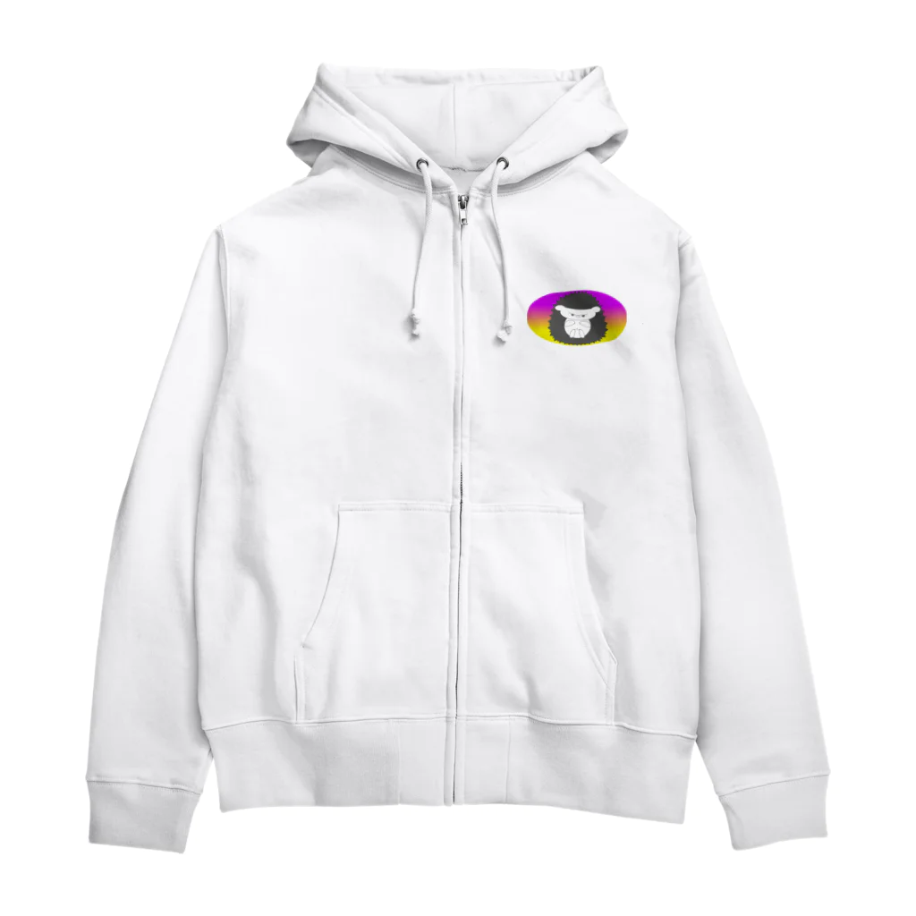 HarikoHarioの警戒するハリネズミ Zip Hoodie