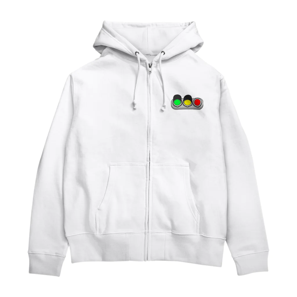 交通信号機等調整準備中のバックレ信号機2 Zip Hoodie