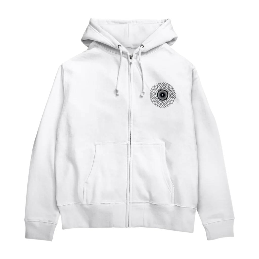 mmbのフラワー Zip Hoodie