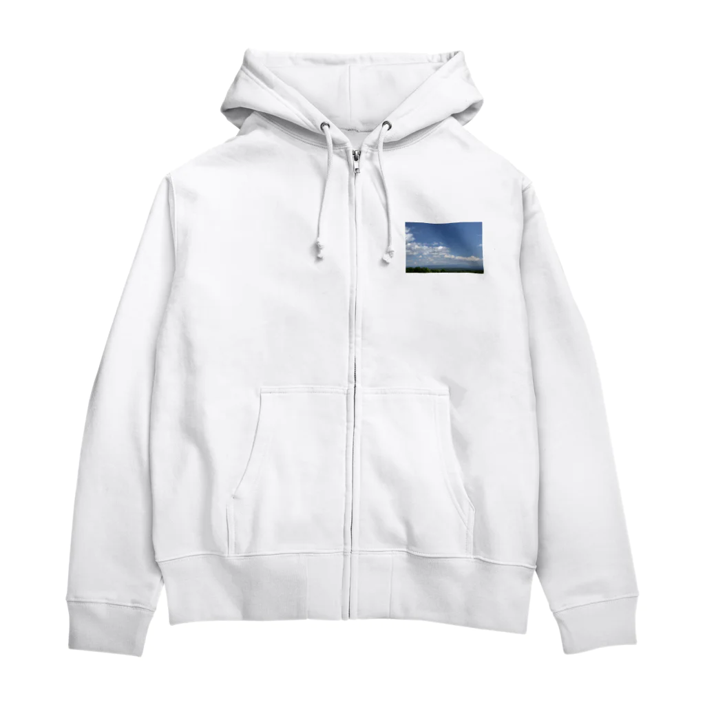 (U・∞・U)の高原の青空 Zip Hoodie