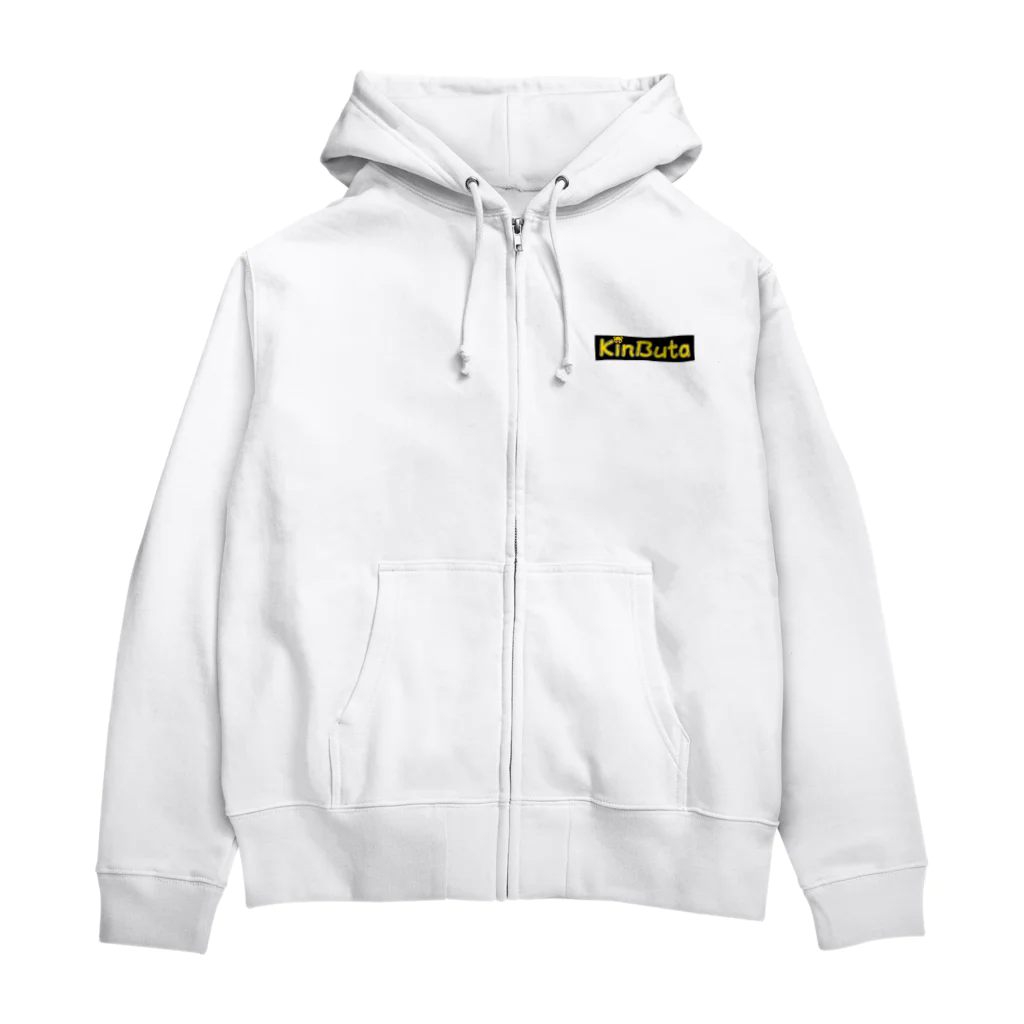 金色のぶたと愉快なフォロワー達🐷💰の金ぶた パーカー Zip Hoodie