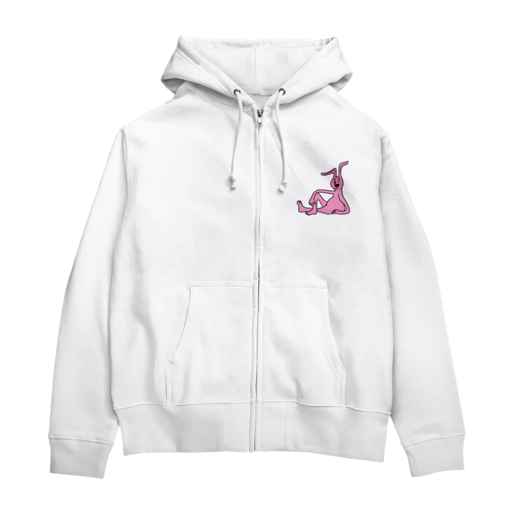 ホビヲノエのお店のふてぶてしいうさぎ Zip Hoodie