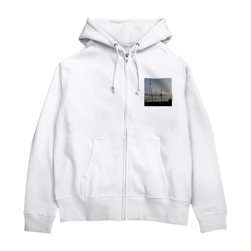 Rin'りんままの根室の富士山空 Zip Hoodie