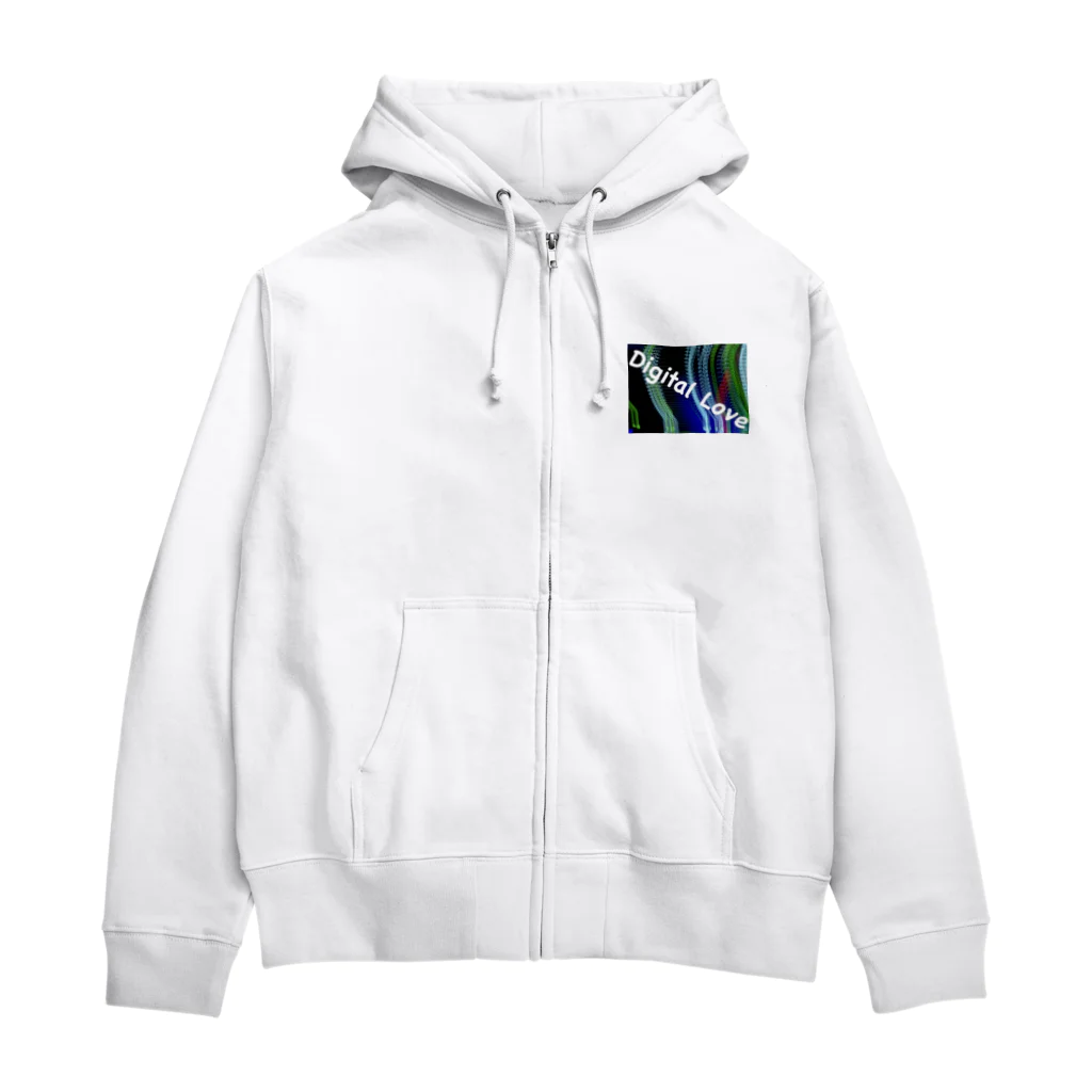 𝙉𝙤𝙗𝙪’𝙨 𝙁𝙖𝙘𝙩𝙧𝙮のDigital Love Zip Hoodie