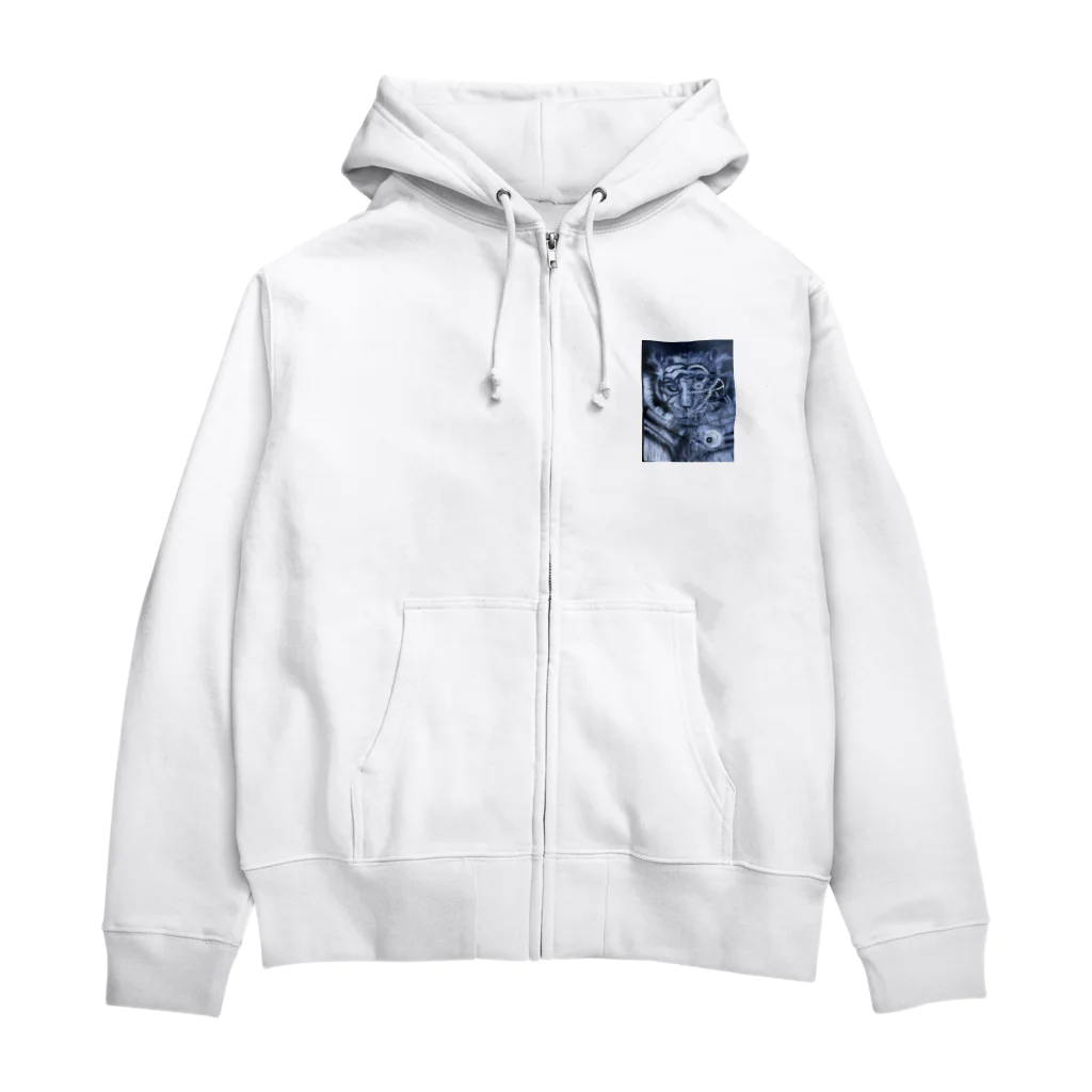 shin＿tomohiroのオートマチックタイガー Zip Hoodie