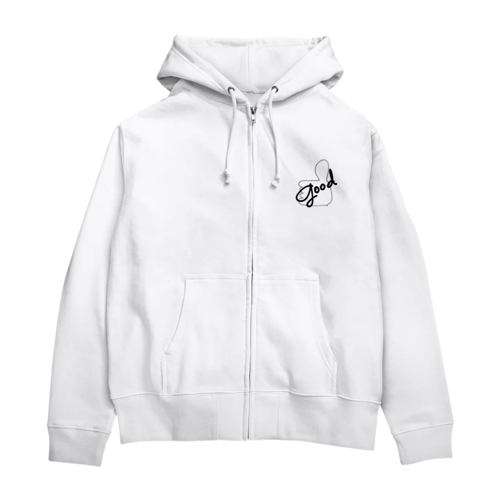 ねぼすけのgood Zip Hoodie