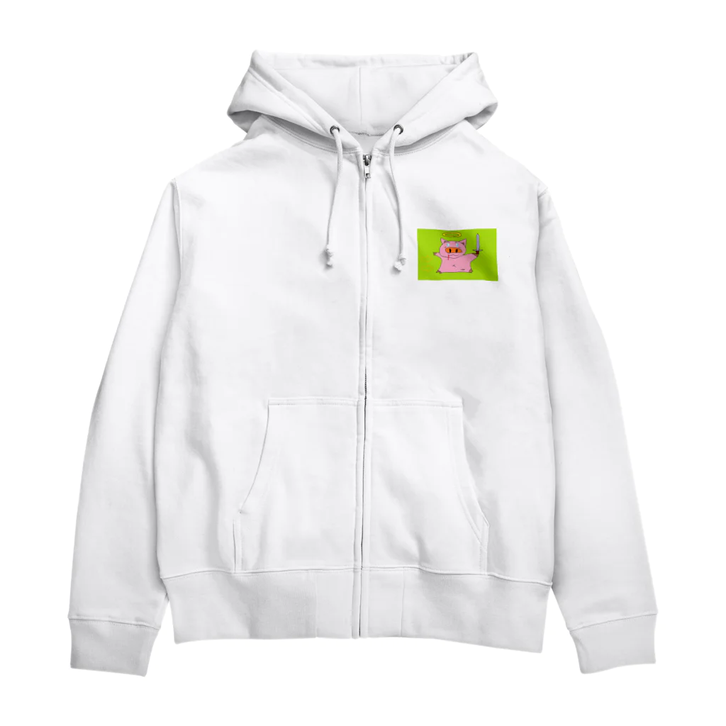 ふまのあやしい店のふまぶた Zip Hoodie