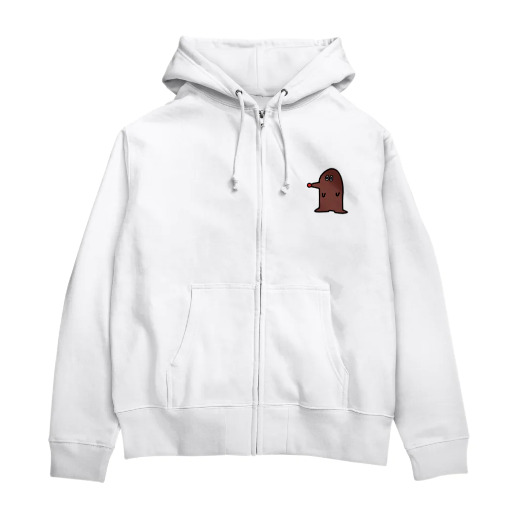 のりまきよしおのショップのもぐら Zip Hoodie