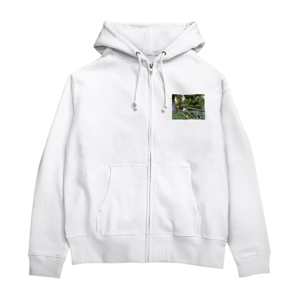 EijiPonの公園の一幕。 Zip Hoodie