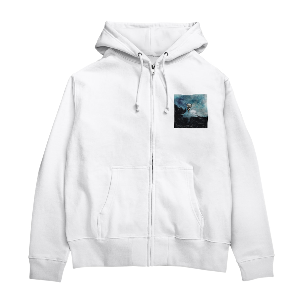 Masashi Kaminkoの【パンダ】イルカとポンちゃん Zip Hoodie
