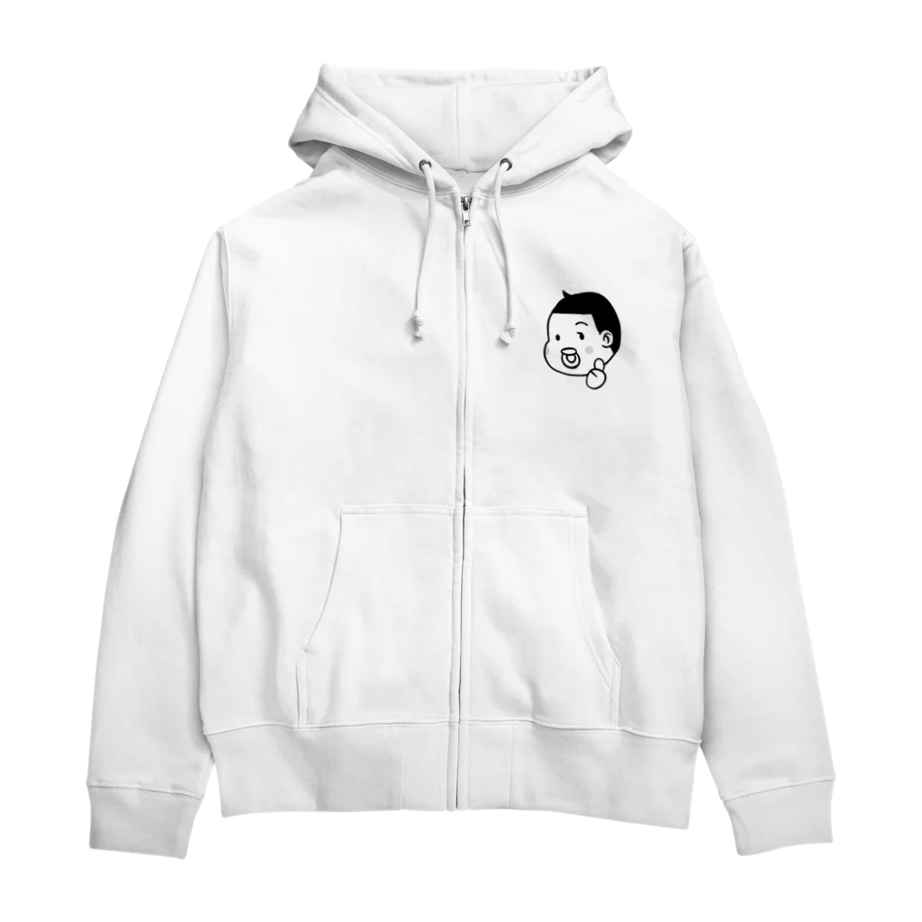 とーちんショップのとーちんロゴ（親指グー） Zip Hoodie