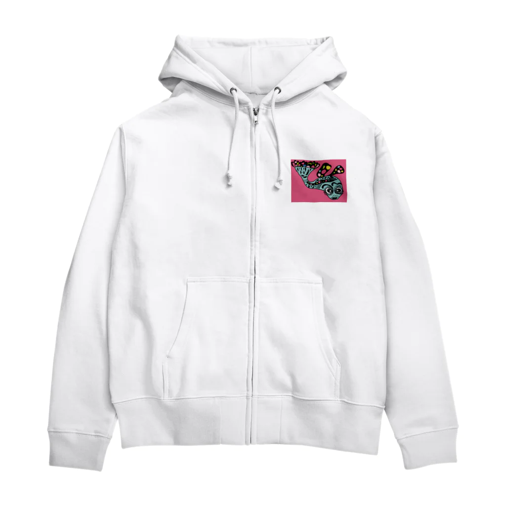 魚好きあつまれ！#かまととちゃん　#かまぼこママのさかなかな？ちゃん Zip Hoodie