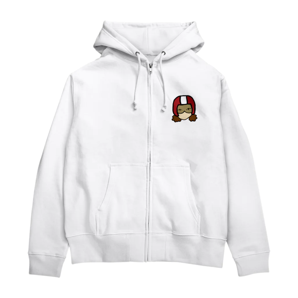 おちのバイクガール① Zip Hoodie