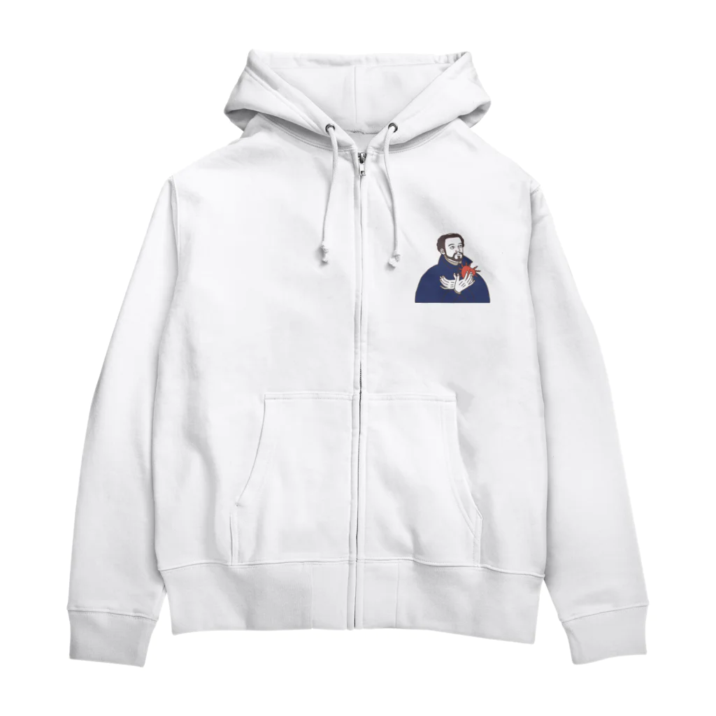 iiiiikustanのザビエルくん。 Zip Hoodie