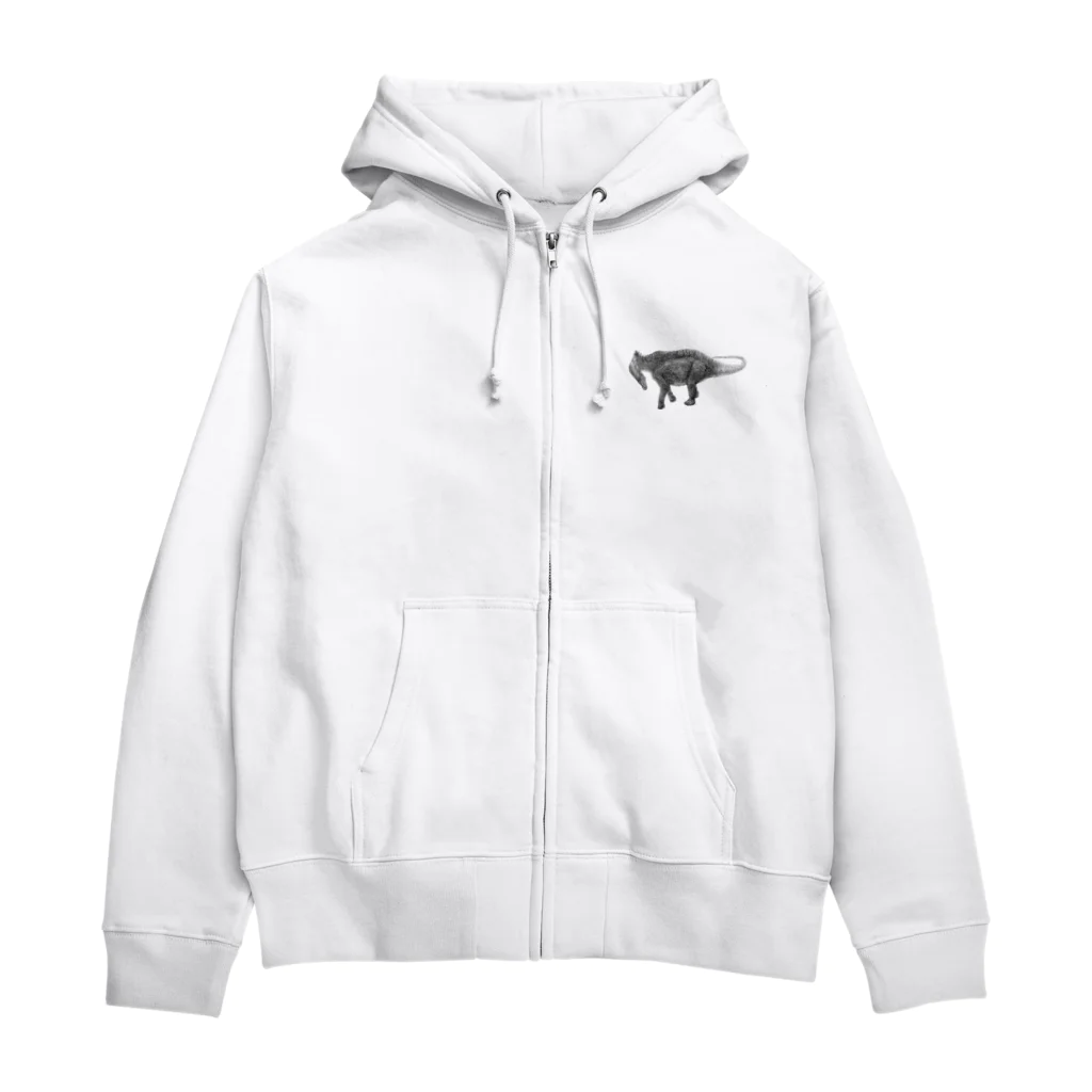 segasworksのAmargasaurus（白黒） Zip Hoodie