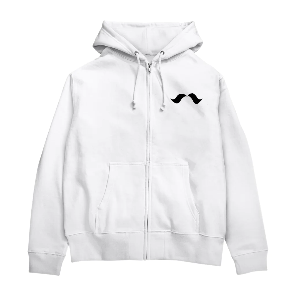 ゴロニャーのダサT屋さんのヒゲ Zip Hoodie