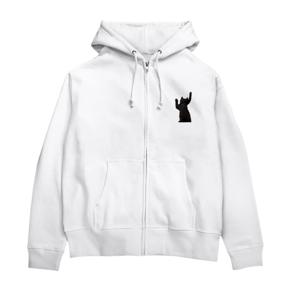 猫とやっし～ぃのアレコレの黒猫の大漁ニッポン Zip Hoodie