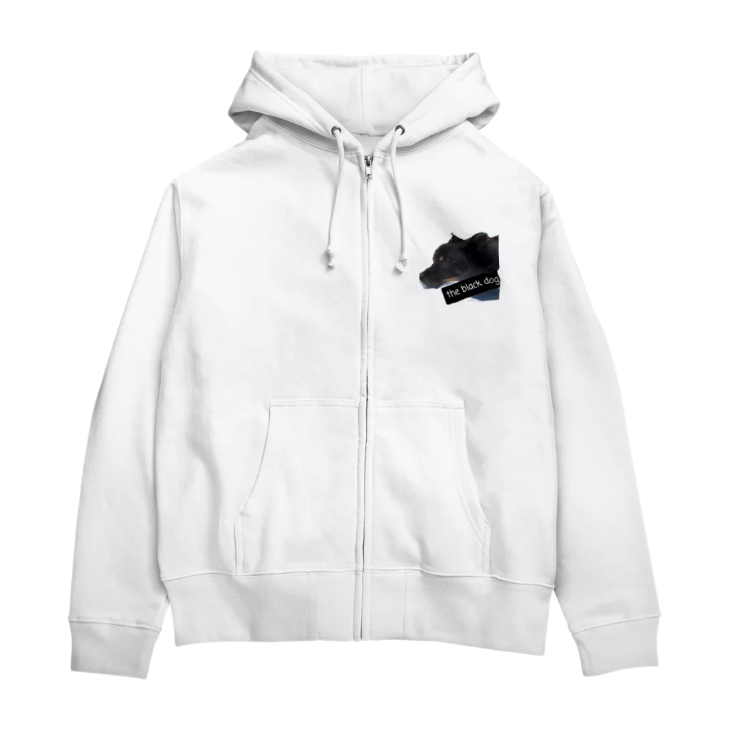 SASARiNS のThe black dog Zip Hoodie